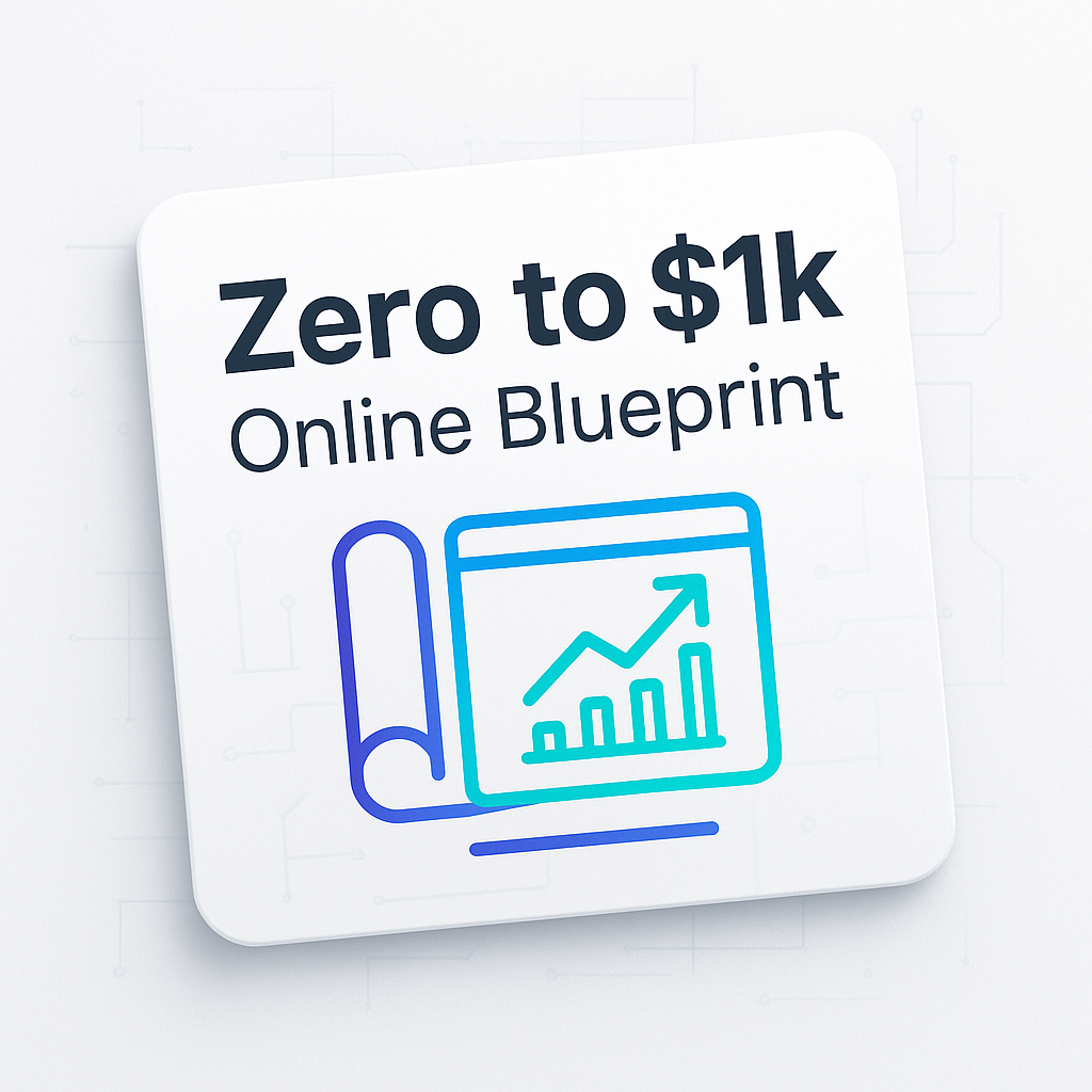 Zero to $1k Online Blueprint