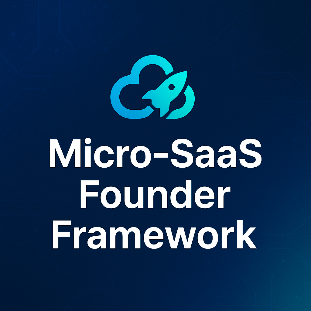Micro-SaaS Founder Framework